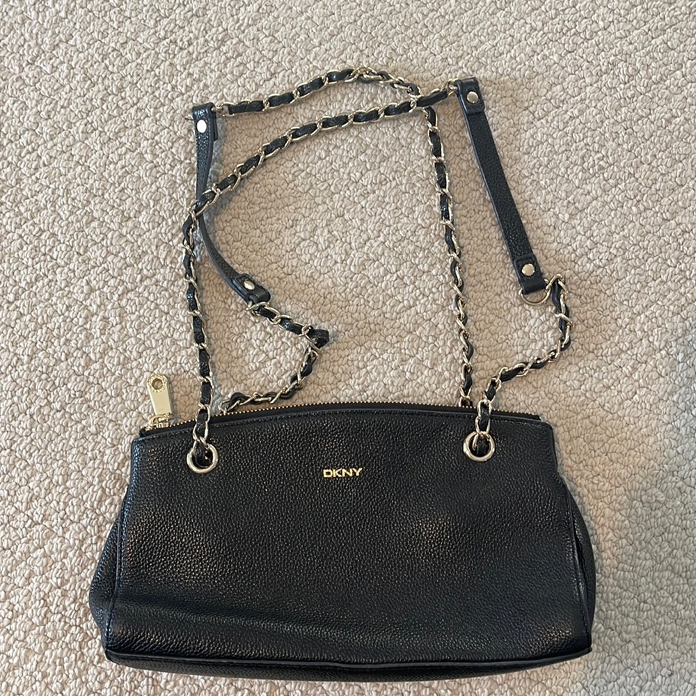 DKNY black shoulder purse